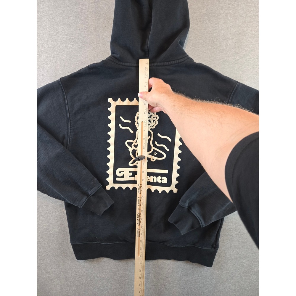 Ementa SB Hoodie Mens XS Black Ikon Stamp Pullover Skateboarding Made Portugal - Picture 8 of 10